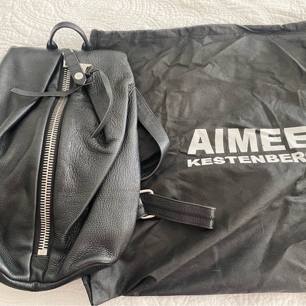 Aimee Kestenberg Black Leather Backpack